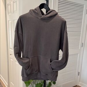 Abercrombie grey oversized, drop shoulder hoodie